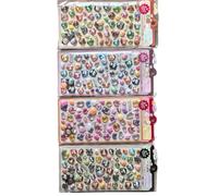 Autocollant en relief de dessin animé, autocollant en résine PVC imperméable pour la fabrication de cartes de notebook, couverture de téléphone, chambre d'enfant, art mural, autocollant