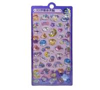 Autocollant en relief phosphorescent pour décoration de chambre d'enfant Décoratif pour carnet Journal intime Bouteille d'eau Scrapbooking Halloween lumineux