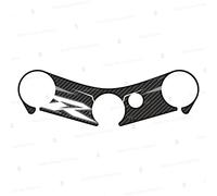 Autocollant en résine, protection de plaque de direction compatible avec Yamaha YZF R6 RACE 2006-2016 (noir)