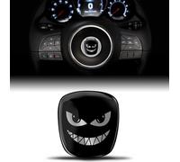 Autocollant en silicone 3D compatible avec Fiat 500 Emblème Volant Badge Accessoires Pièces Décalcomanies Volant Décoration VF 1