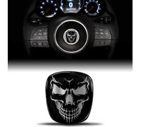 Autocollant en silicone 3D compatible avec Fiat 500 Emblème Volant Badge Accessoires Pièces Décalcomanies Volant Décoration VF 2