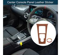 Autocollant En Simili Cuir Pour Panneau De Console Centrale Pour Mercedes-Benz Gla Class 2020-2021 Couverture De Panneau DeCentral De Levier De Vitesses IntšŠrieur Brun