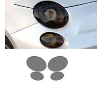 Autocollant en TPU Noir Transparent de Restauration de Phare de Film de Protection de Phare de Voiture, pour Les Accessoires de Fiat 500 Abarth 2013-2020