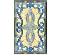 Autocollant en Verre vitrail fenêtre dépolie Papier électrostatique Art Peinture rétro église(Color 12,30x100cm)