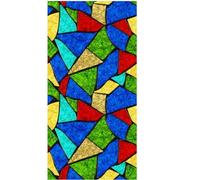 Autocollant en Verre vitrail fenêtre dépolie Papier électrostatique Art Peinture rétro église(Color 17,40x80cm)