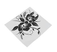 Autocollant en Vinyle de Voiture, Autocollant de Voiture Universel en Forme de Fleur, Autocollants de Décoration Extérieure Automobile en Vinyle pour Moto Camion SUV (BLACK)