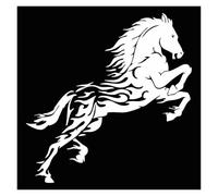 Autocollant en Vinyle for Voiture « Vous ne Pouvez Pas Marcher sans Un Cheval »(Silver,48.7X50CM)