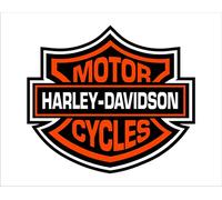 Autocollant en vinyle Harley Davidson 10 cm de large x 9 cm de haut