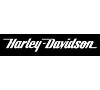 Autocollant en vinyle Harley Davidson Blanc 18 cm x 2,5 cm