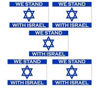 Autocollant en vinyle « I Stand with Israel Flag », « We Stand with Stands Israel »