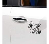 Autocollant en vinyle motif abeilles et marguerites 15,3 x 19,2 cm