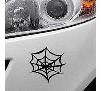 Autocollant en vinyle motif toile d'araignée Halloween 15 cm x 15,6 cm