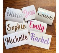 Autocollant en vinyle personnalisable, autocollant de nom personnalisé pour tasses, mariage, fête d'anniversaire et de ballons, pour bois, pour verre, autocollants de transfert (20 cm, 1 pièce)