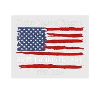 Autocollant en vinyle pour 250e anniversaire de mariage, 1776 Amérique 2026 États-Unis 4 juillet Autocollant patriotique en vinyle pour pare-chocs