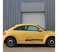 Autocollant en vinyle pour extérieur de voiture avec 52 grilles hexagonales structurées pour décoration sur le thème du nid d'abeille sur les portes et (noir)