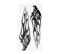 Autocollant en vinyle pour moto, combinaison de symbolisme d'aigle et de flamme, pour voitures, SUV, camions et motos, intérieur et extérieur (noir)