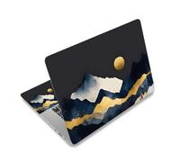 Autocollant en vinyle pour ordinateur portable 12" 13,1" 13,3" 14" 15" 15,4" 15,6" avec 2 repose-poignets inclus, protège-écran en vinyle amovible et réutilisable, motif montagne aquarelle - ToLuLu