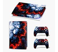 Autocollant en vinyle pour PS5 numérique pour console et manettes Playstation 5 (PS5 Digital Edition, Magma)