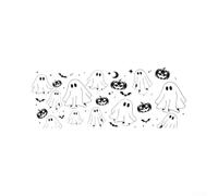 Autocollant en vinyle pour toit ouvrant Halloween citrouille effrayante 33