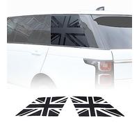 Autocollant en vinyle pour vitre latérale arrière de Land Rover Range Rover Vogue 2013-2022 Drapeau américain noir et drapeau du Royaume-Uni (drapeau du Royaume-Uni)