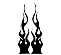 Autocollant en vinyle pour voiture, moto, réservoir de gaz, garde-boue à utiliser avec un processus d'application propre, 15 cm (noir)