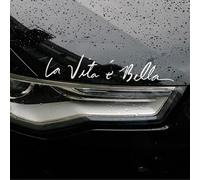 Autocollant en vinyle pour voiture « Noizzy « La Vita è Bella » - Beau slogan de vie pour mettre en valeur - Design populaire - Accessoires de décoration imperméables pour camion, camionnette, et