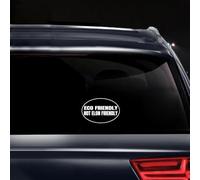 Autocollant en vinyle respectueux de l'environnement et non Elon Musk pour pare-chocs de voiture, ordinateur portable, fenêtre de voiture (15,2 x 10,2 cm)