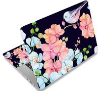Autocollant En Vinyle Réutilisable Pour Ordinateurs Portables 12,1-15,6"",Décoratif,Résistant À L'Eau Et Aux Rayures,Pour 13,3"" 14"" 15"" Pc Portable Et Netbook (010 Oiseau Et Fleur)