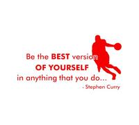 Autocollant en vinyle Stephen Curry est le meilleur joueur de basket-ball 48x91,2 cm Sélection multicolore Grand Red