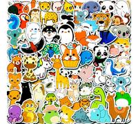 Autocollant Enfant 100 Pcs Stickers Animaux Kawaii, Vinyle Imperméable Gommettes 3-5 Ans, Stickers Scrapbooking Ordinateur Portable Journal Gourde
