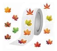 Autocollant Feuilles Automne -500 Pièces Gommettes Automne Decoration, Autocollants Enveloppes Feuille D'Érable, Rouleau Décalcomanies Pour Gourde Scrapbook Agenda Créations, Fêtes D'automne