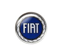Autocollant Fiat 3D Logo officiel bleu, 40 mm