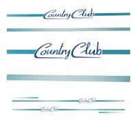 Autocollant Fiat Panda 4 x 4 COUNTRY CLUB 141 pour côté gauche et droit logo latéral