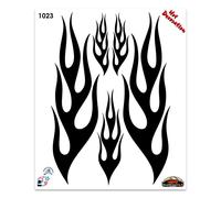 Autocollant Flammes noires 35 x 50 cm