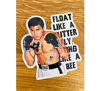 Autocollant Float Like A Butterfly Muhammad Ali Boxing Sport Mi510