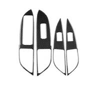 Autocollant for panneau de bouton de lève-vitre de voiture compatible avec les modèles M/I/T/S/U/B/I/S/H/I Outlander 2013-2021(For LHD Black Carbon)