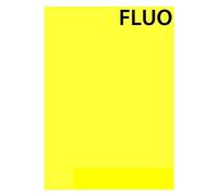 Autocollant format A4 fluo - Jaune fluo / 1 feuille