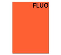 Autocollant format A4 fluo Orange Fluo