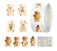 Autocollant fort sur le thème de l'ours - Autocollants pour bouteille d'eau - Pour , famille, intérieur, extérieur, maison, voiture, réfrigérateur, planificateur, carnet, boîte à déjeuner