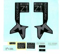 Autocollant fourche vélo Marzocchi 2024 Bomber Z1 Noir