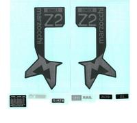 Autocollant fourche vélo Marzocchi 2024 Bomber Z2 Noir
