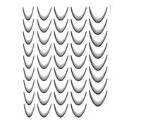 Autocollant Français Pour Ongles | Décorations D'Ongles En Forme De Lune - Autocollants 3D Pour Bout Des Doigts French Design Manucure Autoadhésifs Décorations Pour Femmes Et Filles