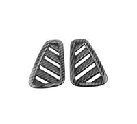 Autocollant Garniture Couvercle Sortie D'aération Climatisation Latérale Voiture Moulures Intérieures En ABS Pour Mercedes Pour Benz Classe A W177 HETEVSCCK(Carbon Fiber Black)
