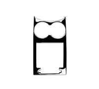 Autocollant Garniture Couverture Décoration Panneau Tasse d'eau pour Macan 2014 2015 2016 2017 2018 2019-2021 Accessoires De Voiture Noir Piano Autocollant Garniture