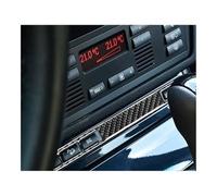 Autocollant Garniture Panneau Commande Poignée Klaxon Lève Vitre Automatique Fibre Carbone Pour BMW Pour X5 Pour E53 2000-2006 Autocollants Décoratifs Tableau Bord( Seat Heated C)