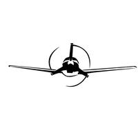 Autocollant générique pour Voiture en Avion 15 cm, 20 cm, 30 cm, 40 cm, 50 cm, 60 cm, 80 cm, 100 cm - Blanc Lisse - 30 cm