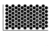 Autocollant hexagonal en vinyle noir mat pour fenêtre de voiture - Pour garniture extérieure de voiture - Matériau : polyéthylène - Résistant aux intempéries - Facile à décoller et à installer - 75 x