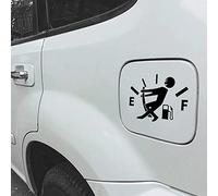 Autocollant humour pour voiture - Haute consommation de carburant - Indicateur d'essence vide - Pour voitures, camions, motos et SUV (noir)