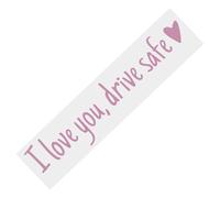 Autocollant « I Love You Drive Safe » En Forme De Cœur, je t'aimes Sticker Drive SAFE Mirror, Autocollants Et Décalcomanies De Voiture | je t'aimes Conduite Des Marques De Lettres De Conception