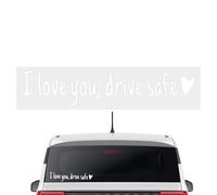 Autocollant « I Love You Drive Safe » pour la vue arrière, pour pare-brise de voiture miniature, décoration de voiture pour petite amie, ami